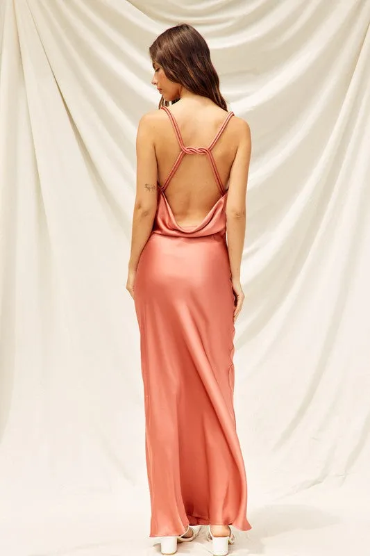 Ferrin Open Back Slip Dress