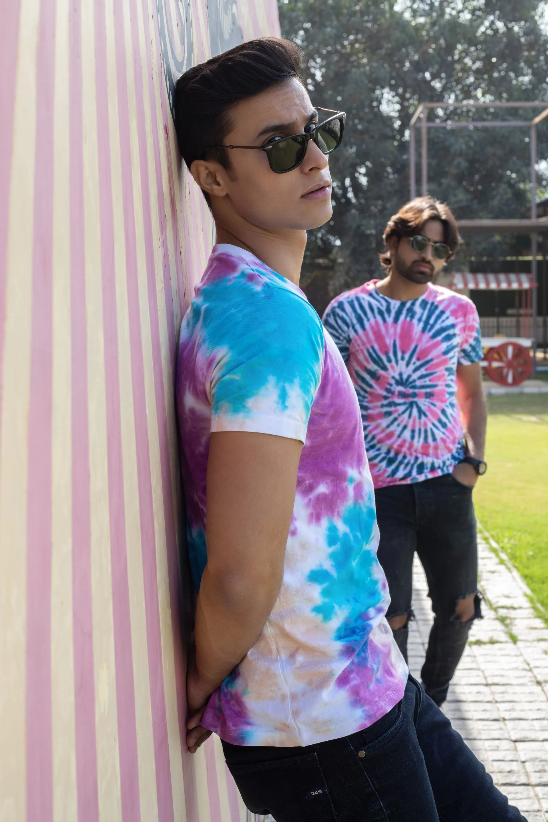 Firangi Yarn Handmade Cotton Tie-Dye Ombre T-shirt