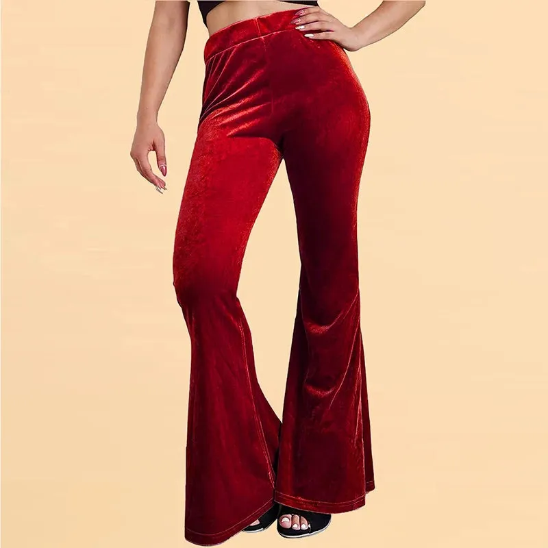 Flared Velvet Trousers