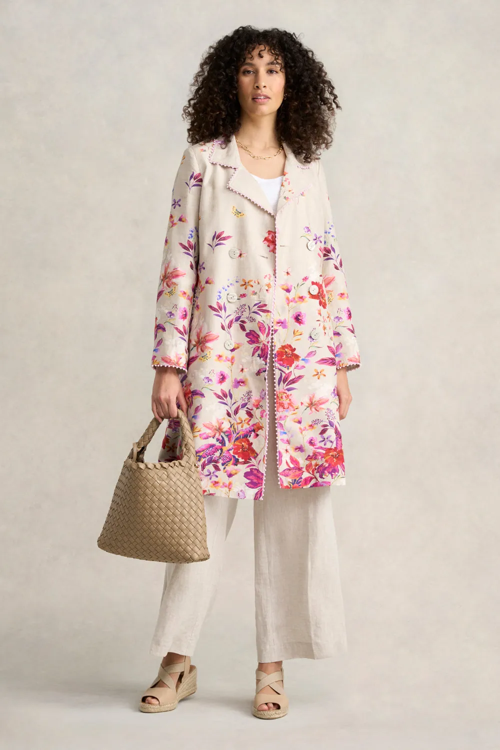 Floral Printed Coat