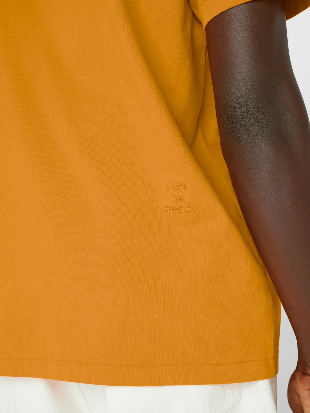 FRAME Logo Tee -- Clementine