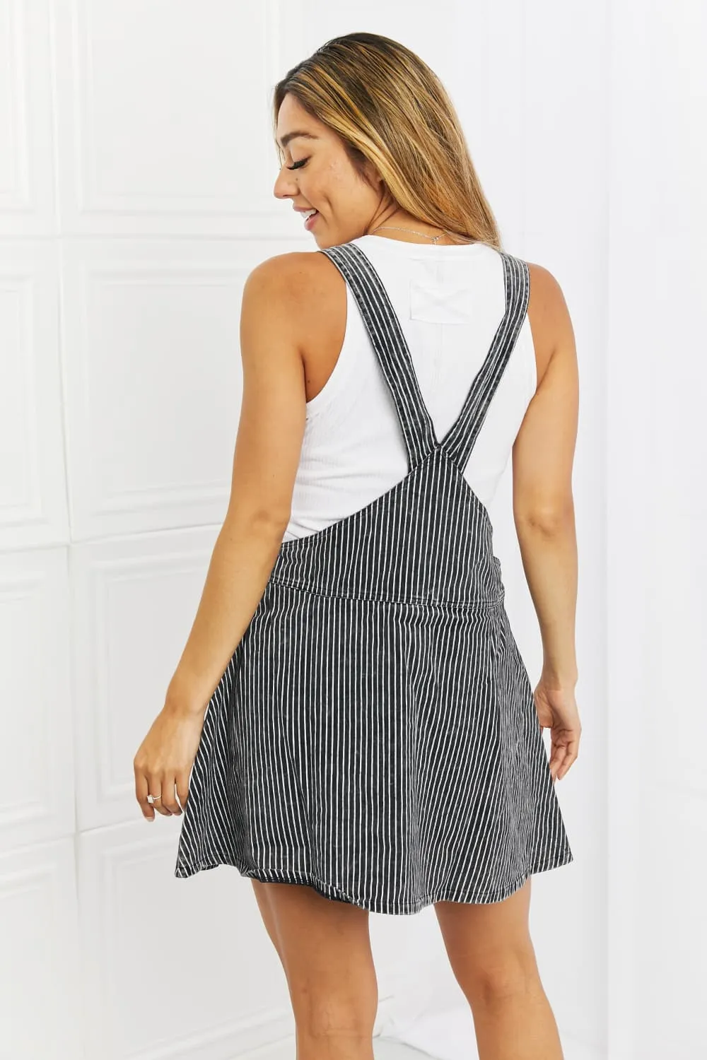 Full Size Overall Dress in Black