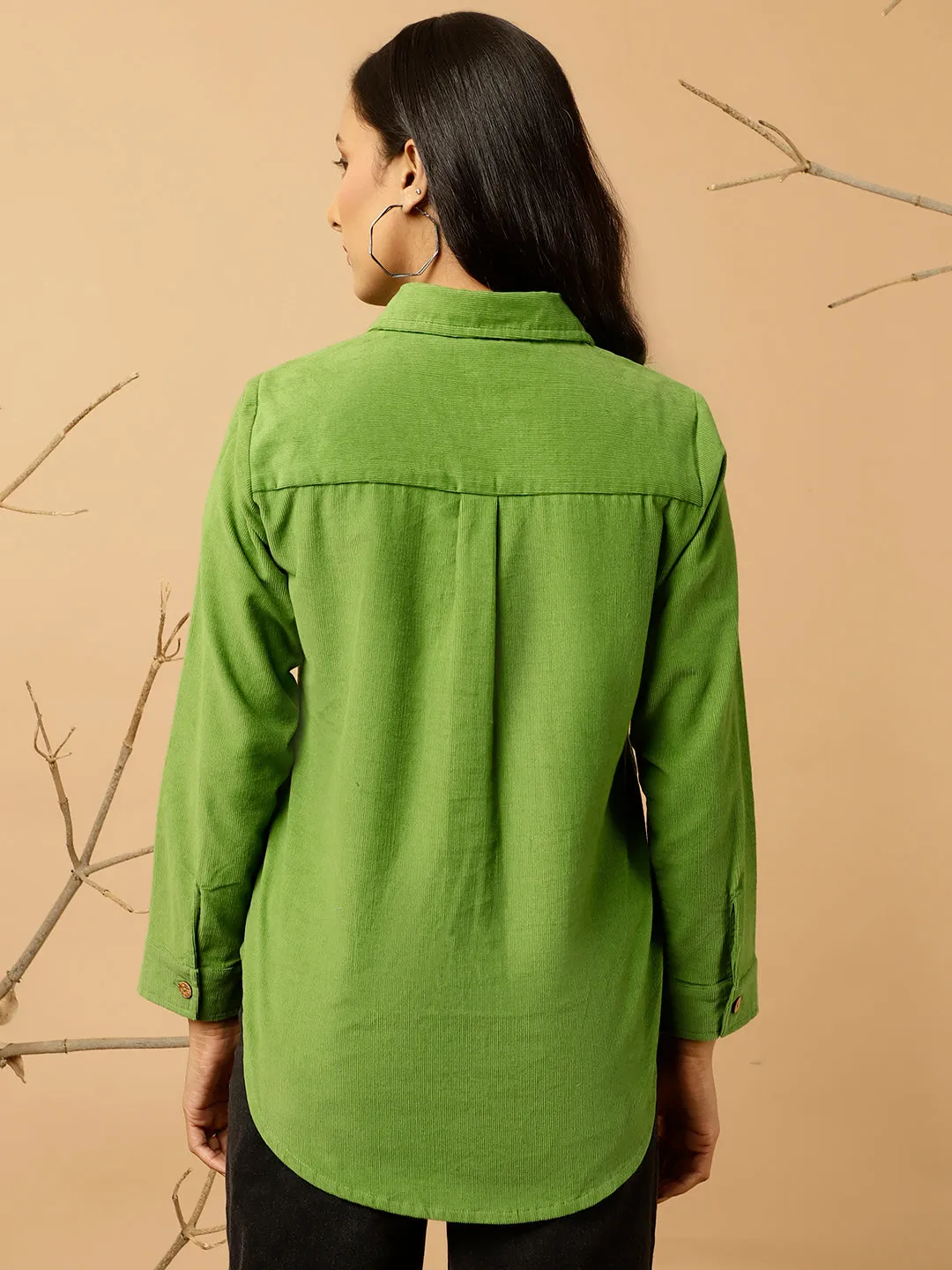 Green Corduroy Shirt