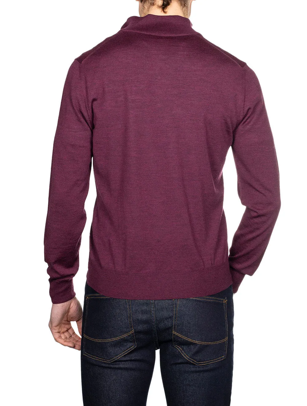 Half Zip Knitwear Wine