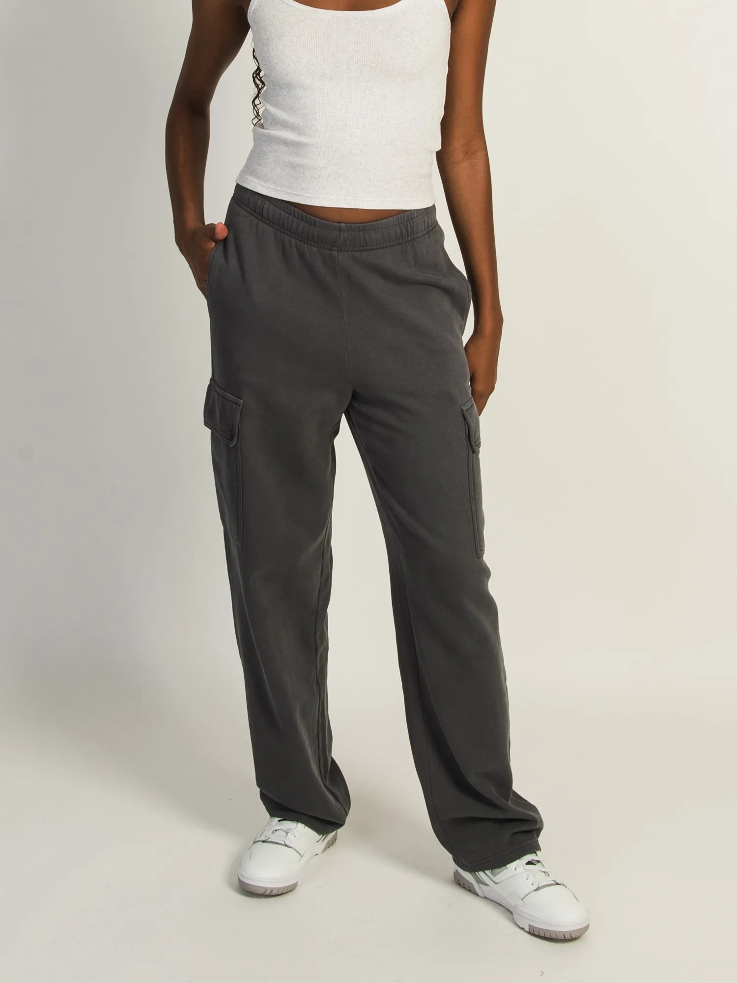 HARLOW ANDI CARGO SWEATPANT - STONE