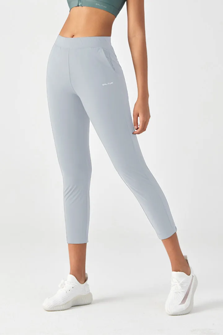 High-Rise Mesh-Like 7/8 Pant