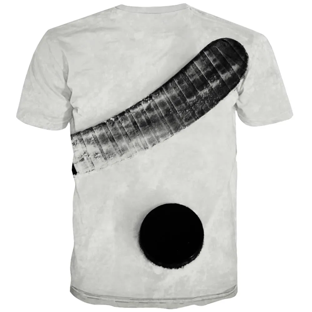 Hockey T-shirt Men Ice Tshirts Casual Game Tshirt Anime Movement T-shirts 3d