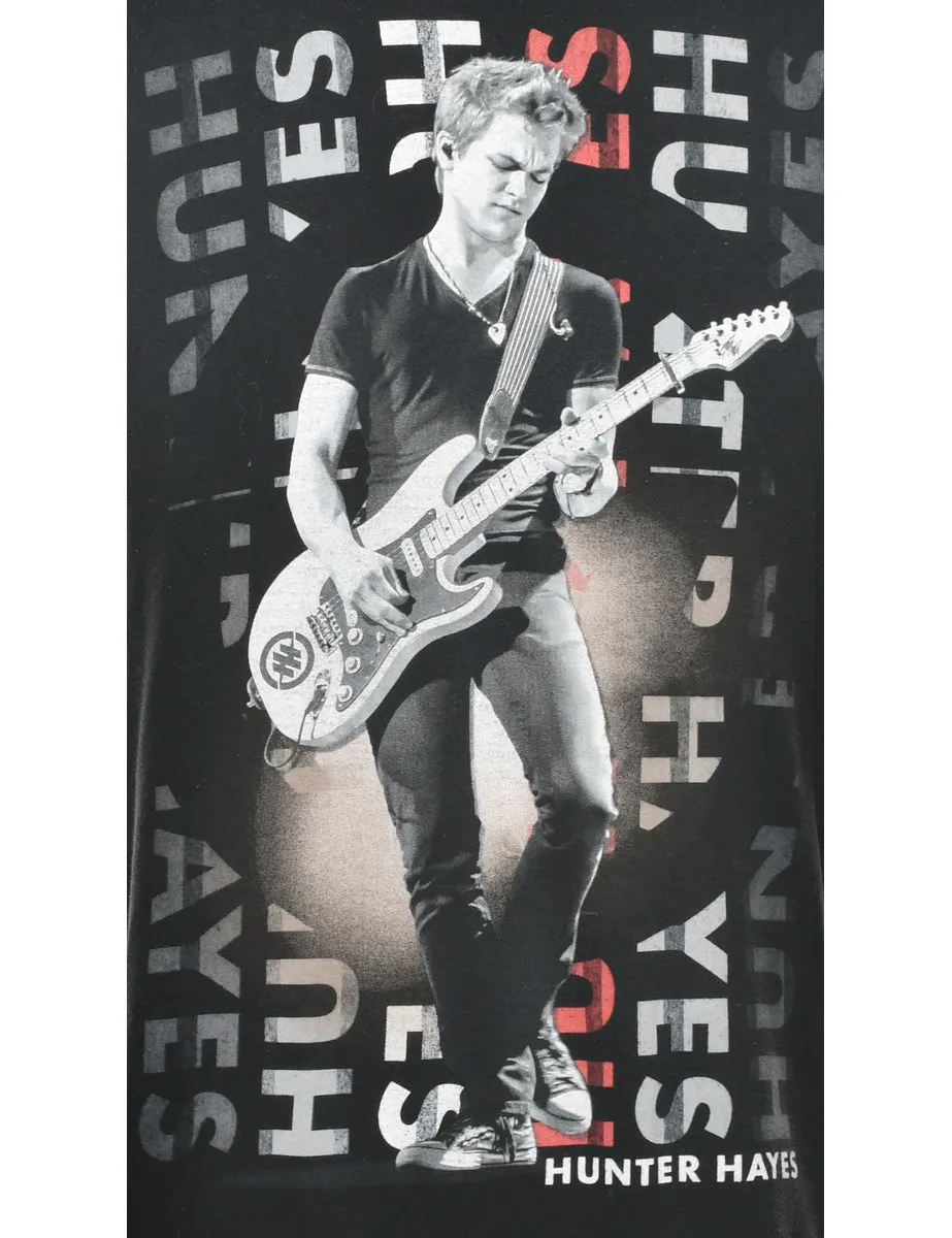 Hunter Hayes Black Band T-shirt - L