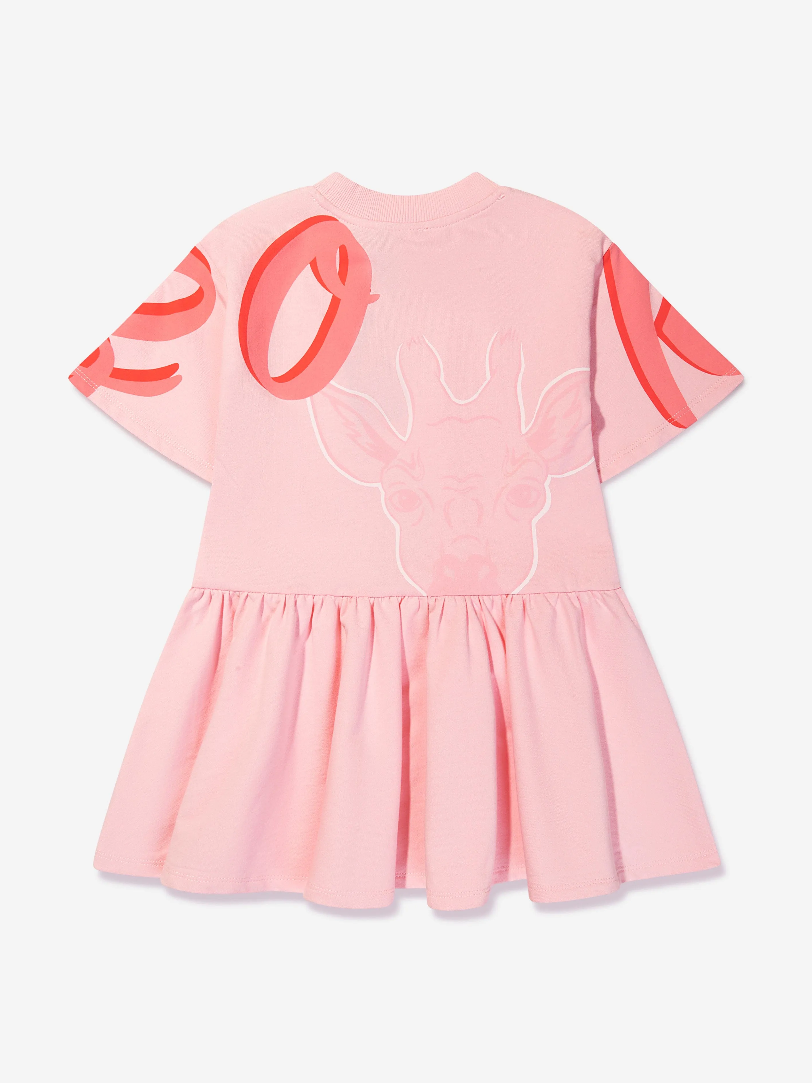 KENZO Girls Multi Iconic T-Shirt Dress in Pink