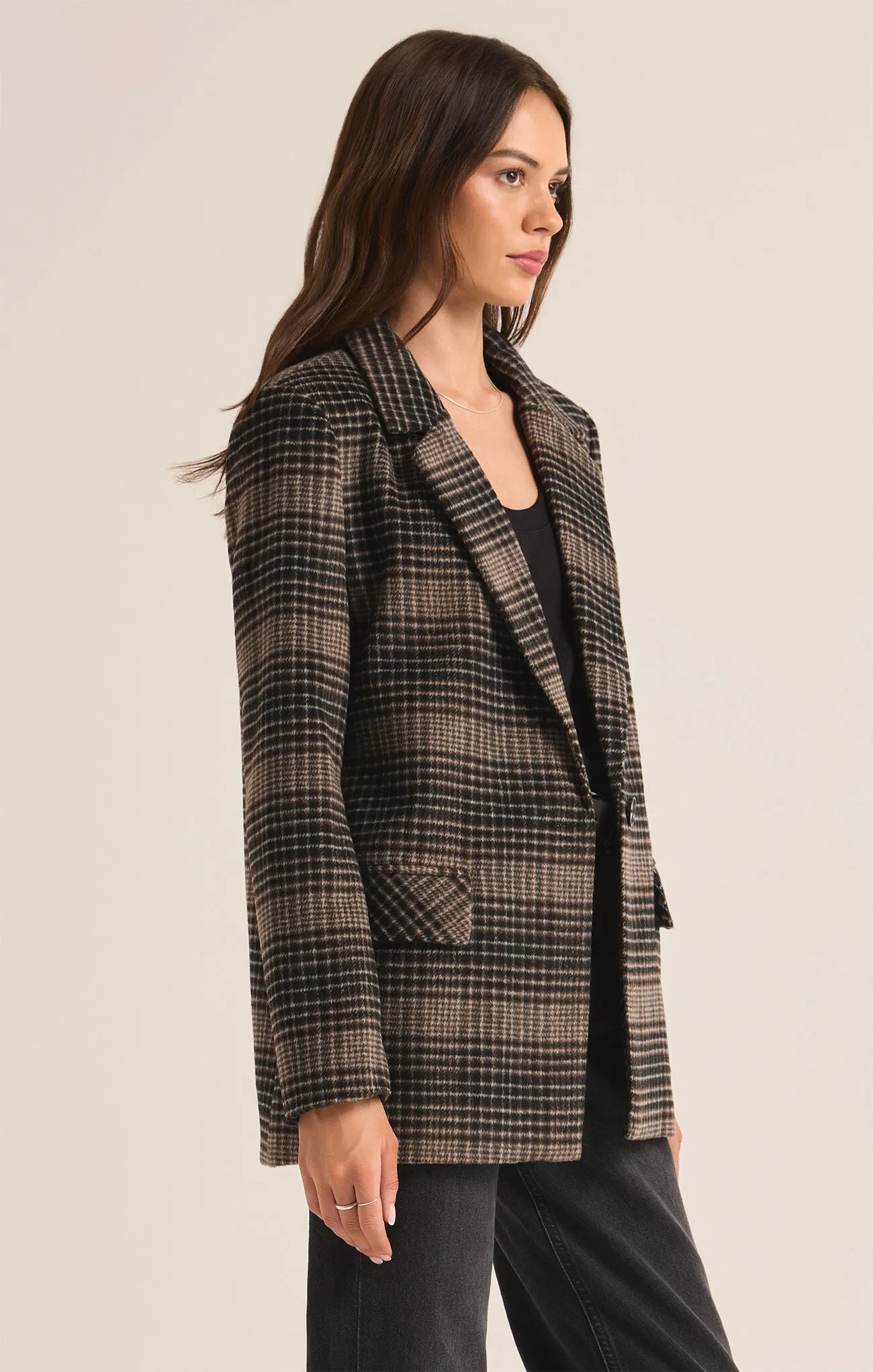 Kingston Relaxed Plaid Blazer