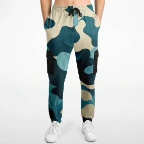 Kitsune Blue Leave Camo Sweatpants