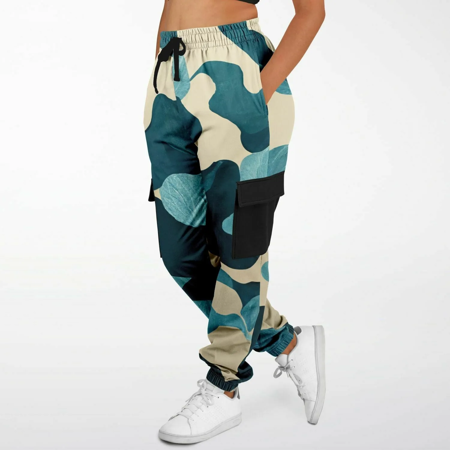 Kitsune Blue Leave Camo Sweatpants