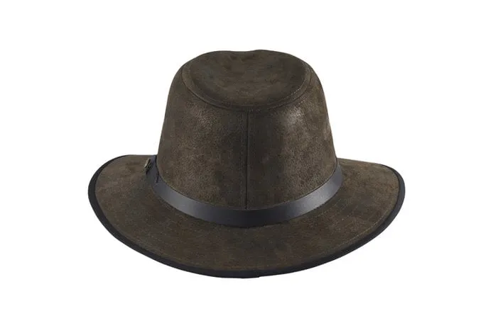 Kooringal Canungra Leather Drover Hat - Olive