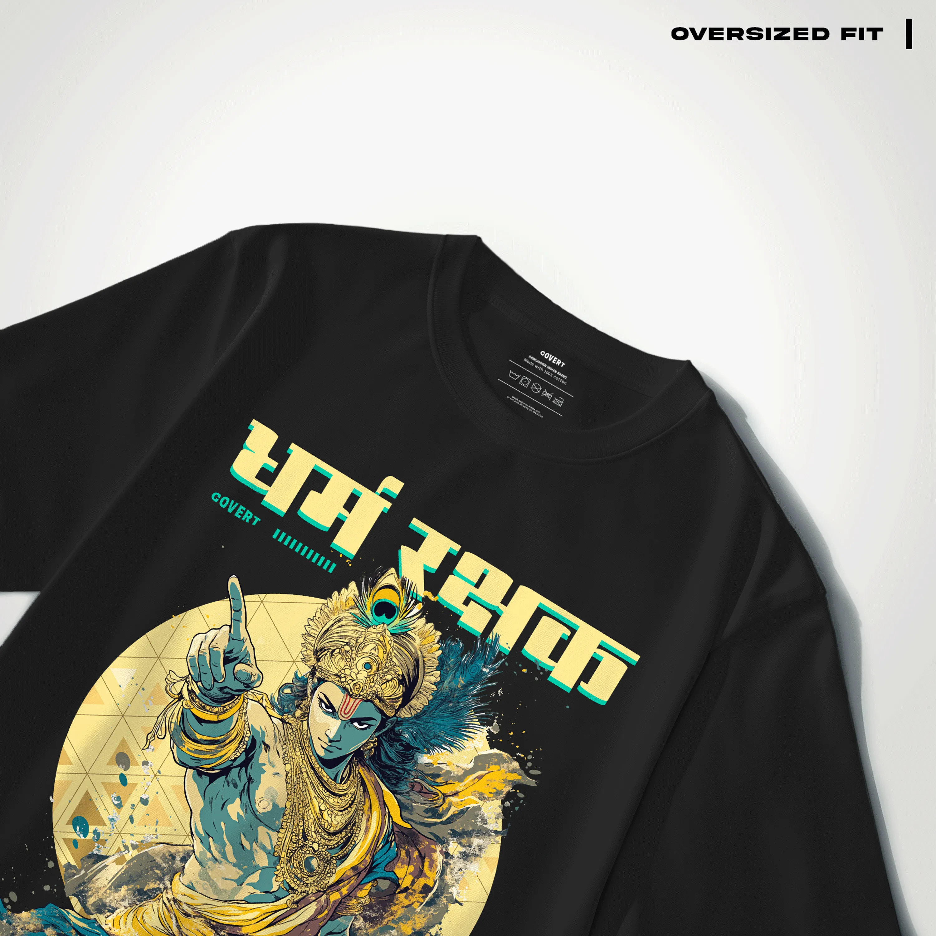 Krishna: The Protector of Dharma Oversized T-shirt