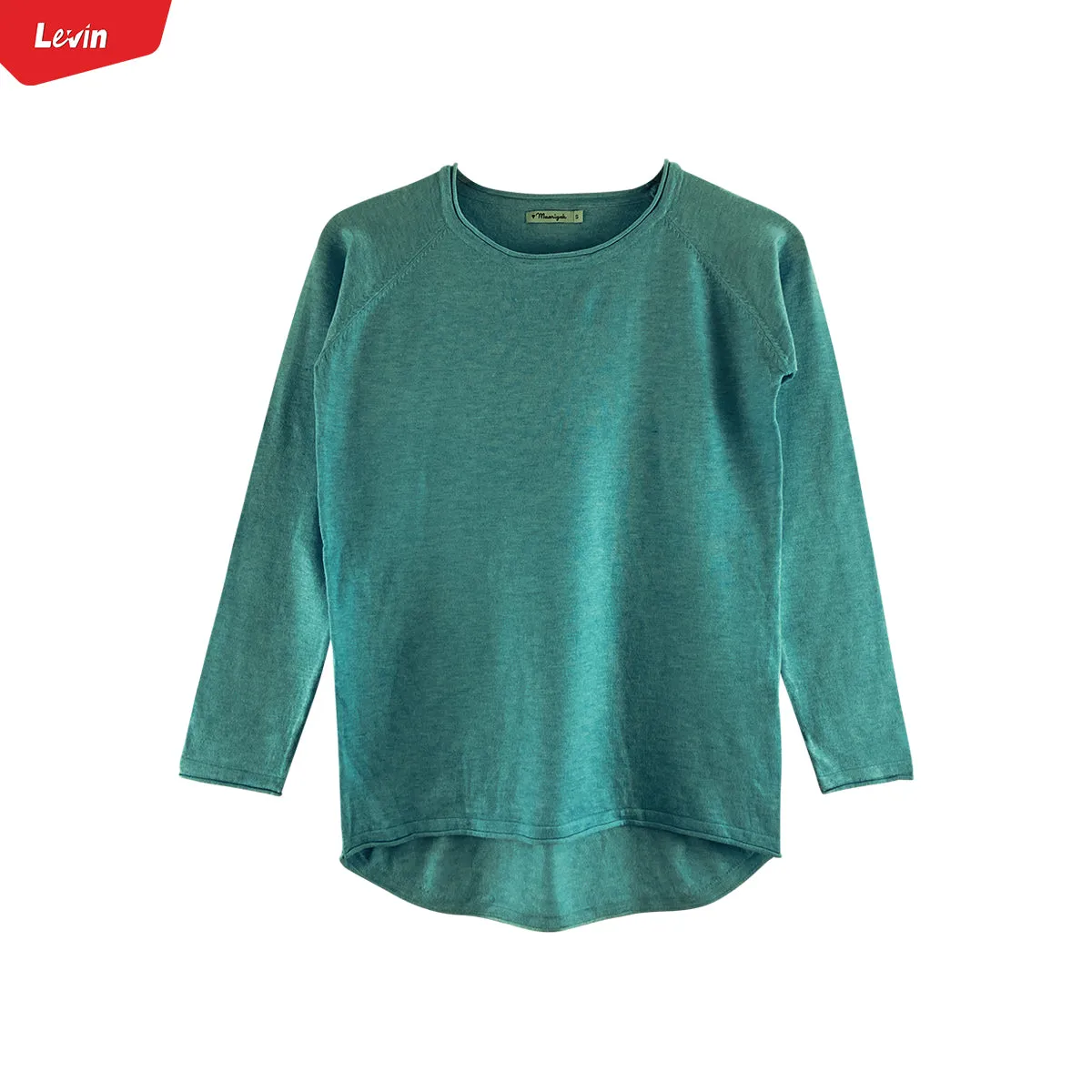 Ladies Long Sleeve Round Neck Pullover Sweater Top