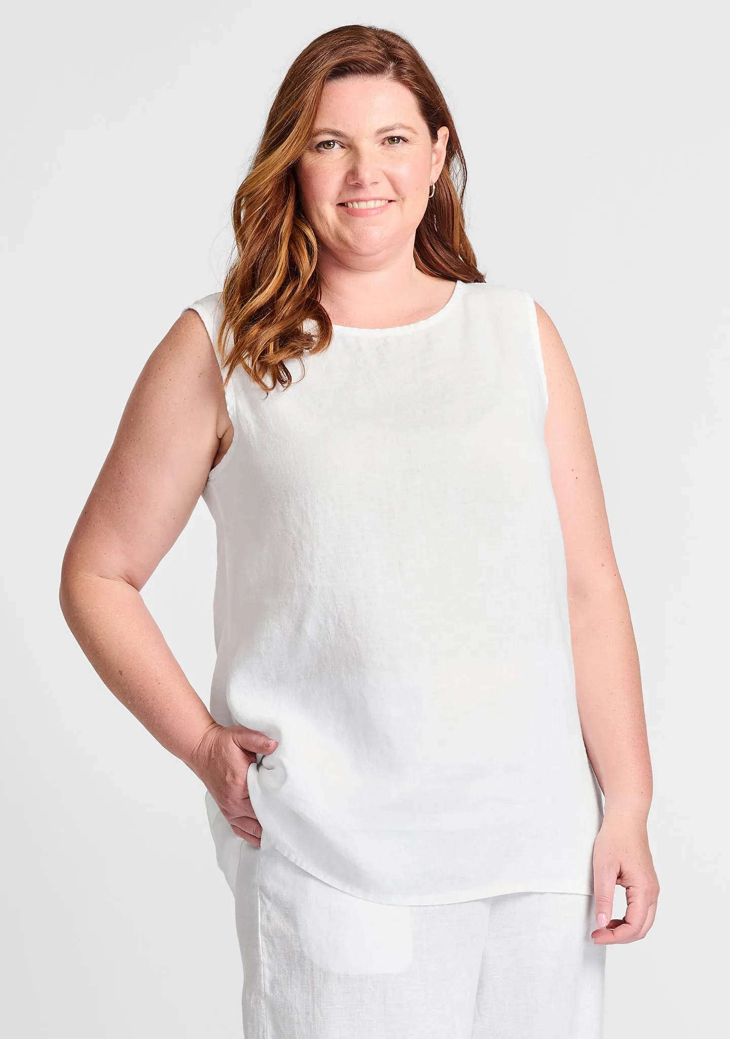 Layer Tank - Linen Tank Top - FINAL SALE