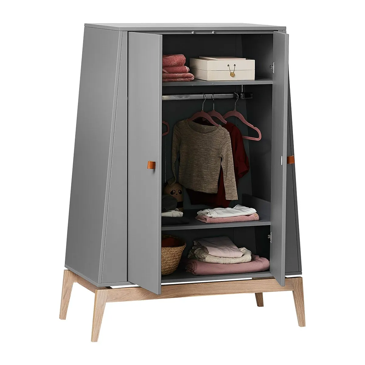 Leander, Luna Wardrobe Large, Grey