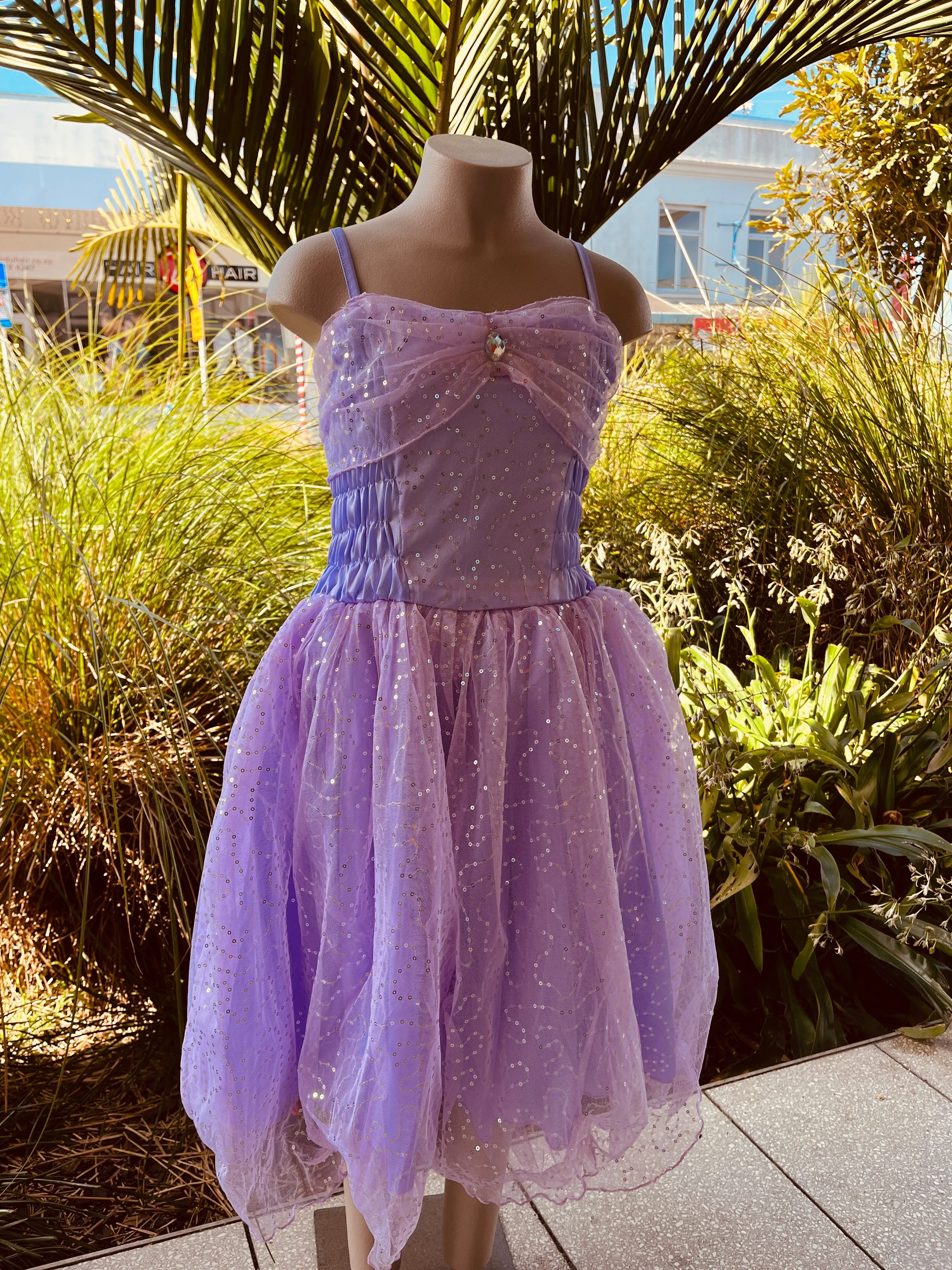 Lilac Glitter Dress Medium