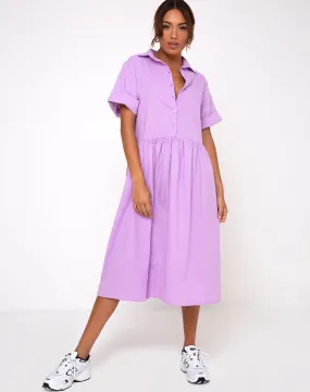 Lista Midi Dress in Lilac