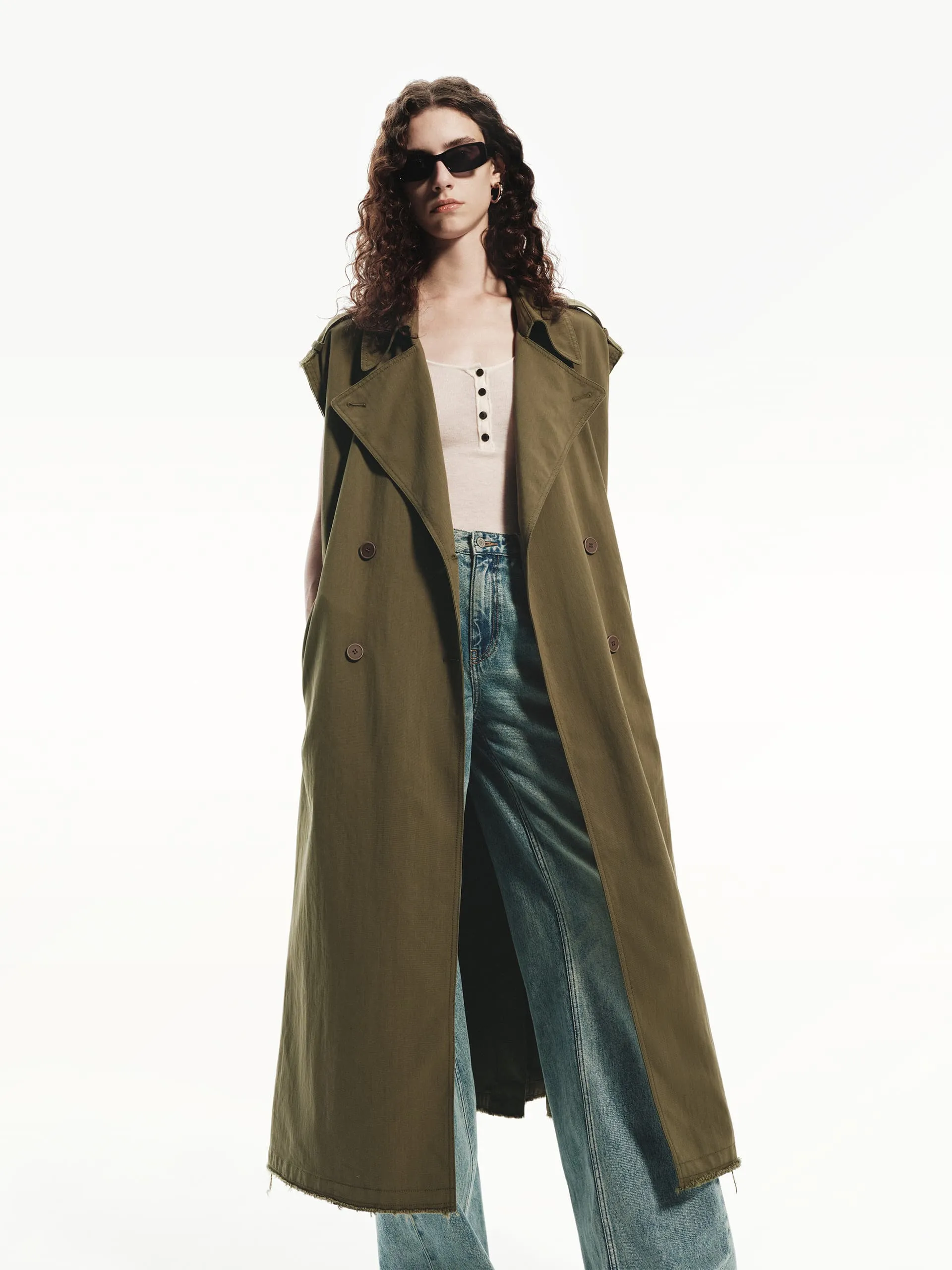 Long Sleeveless Coat