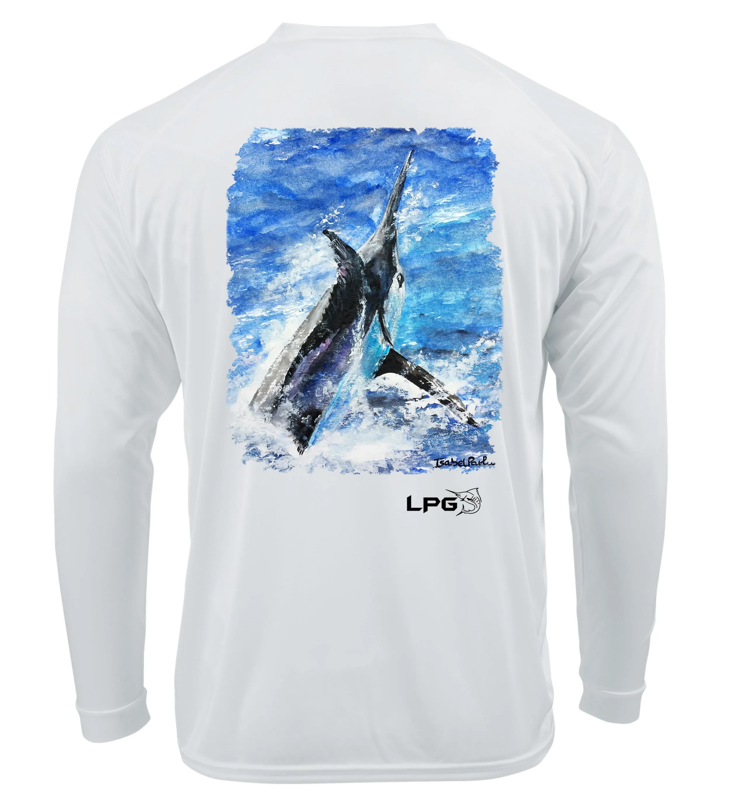 LPG Apparel Co. Marlin Grander Rash Guard LS Performance UPF 50 Unisex Shirt