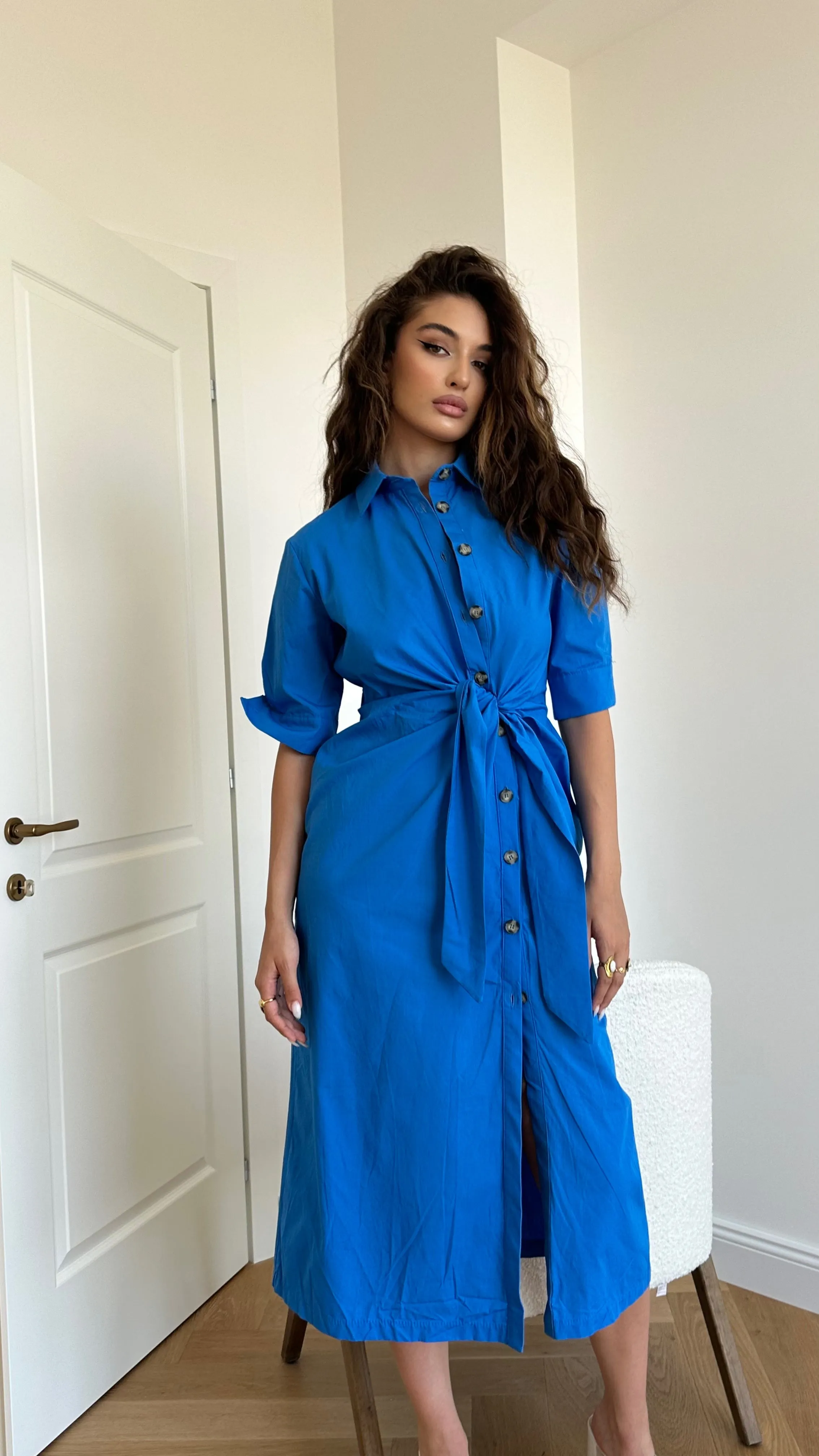 Maxi shirt dress