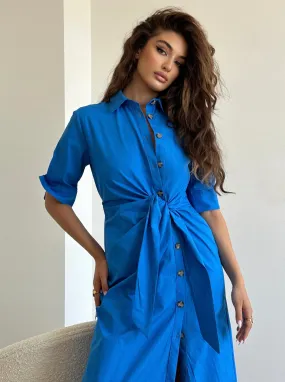 Maxi shirt dress