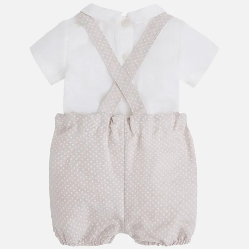 Mayoral Linen Overall and Shirt