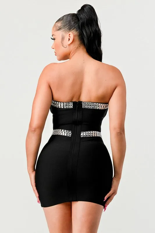 Meet Me- Sequin Bandage Fashion Dress