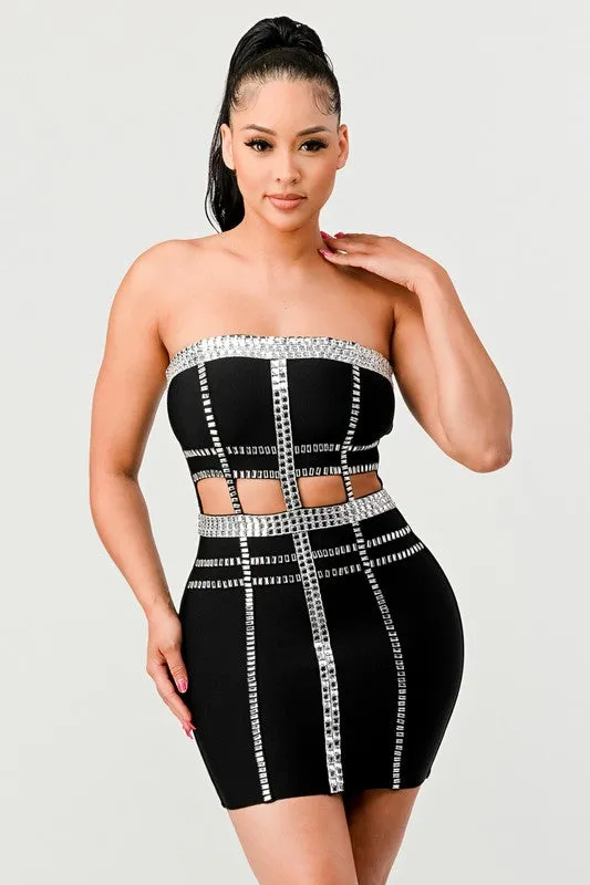 Meet Me- Sequin Bandage Fashion Dress