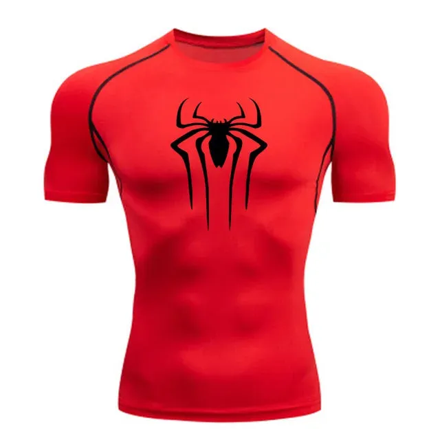 Men Fitness Gym Super Hero Sport Running T-Shirt