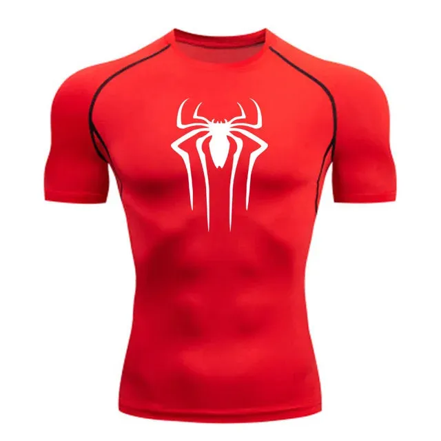 Men Fitness Gym Super Hero Sport Running T-Shirt