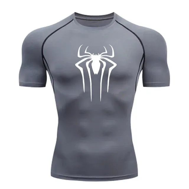 Men Fitness Gym Super Hero Sport Running T-Shirt