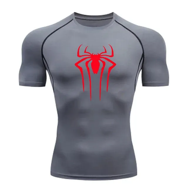 Men Fitness Gym Super Hero Sport Running T-Shirt