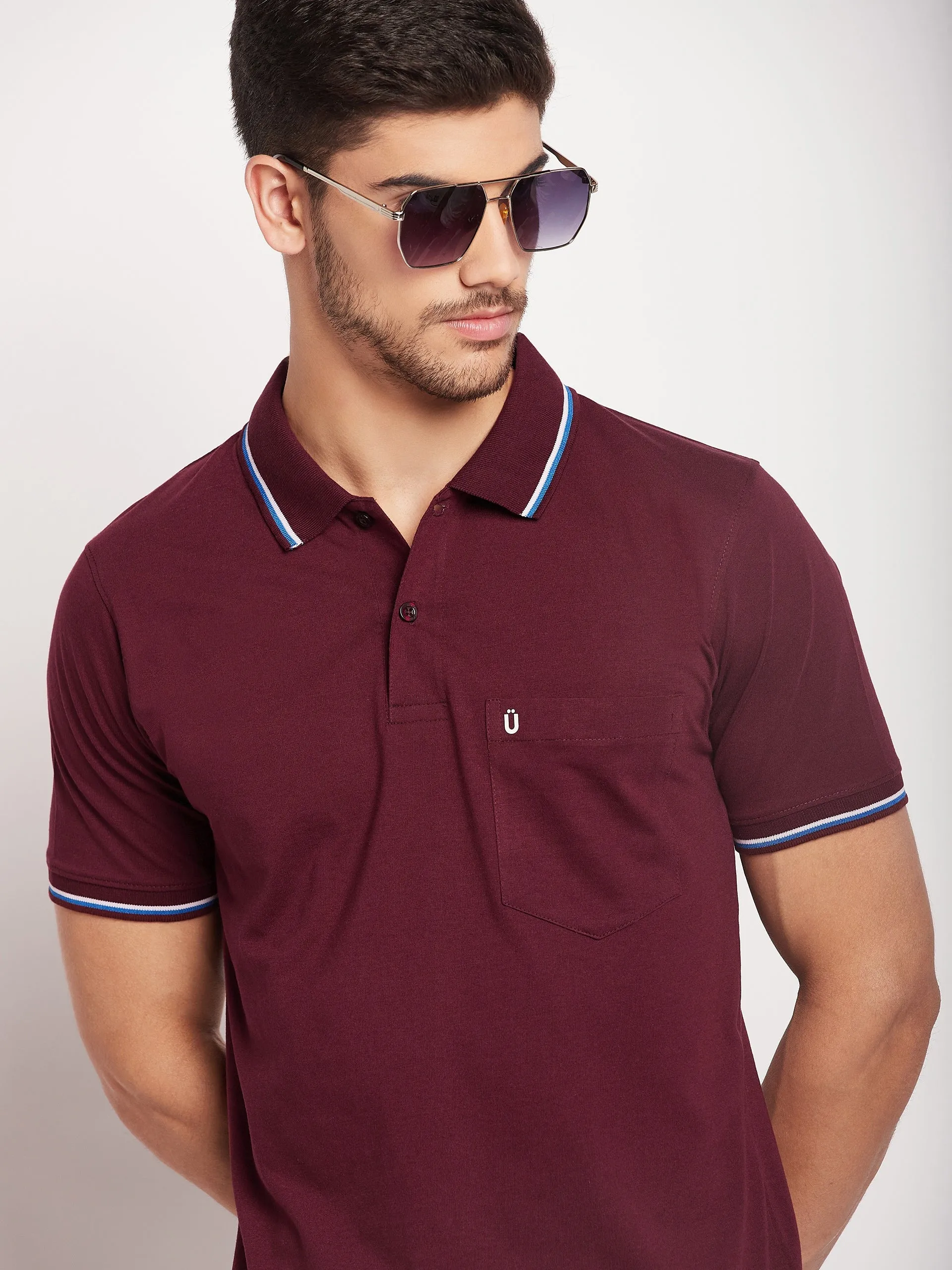 Men Premium Solid Polo