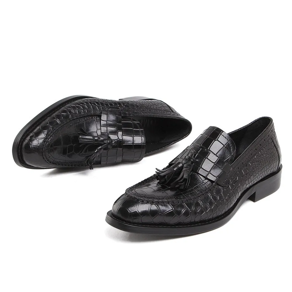 Men Slip On Tassel Decoration Formal Shoes