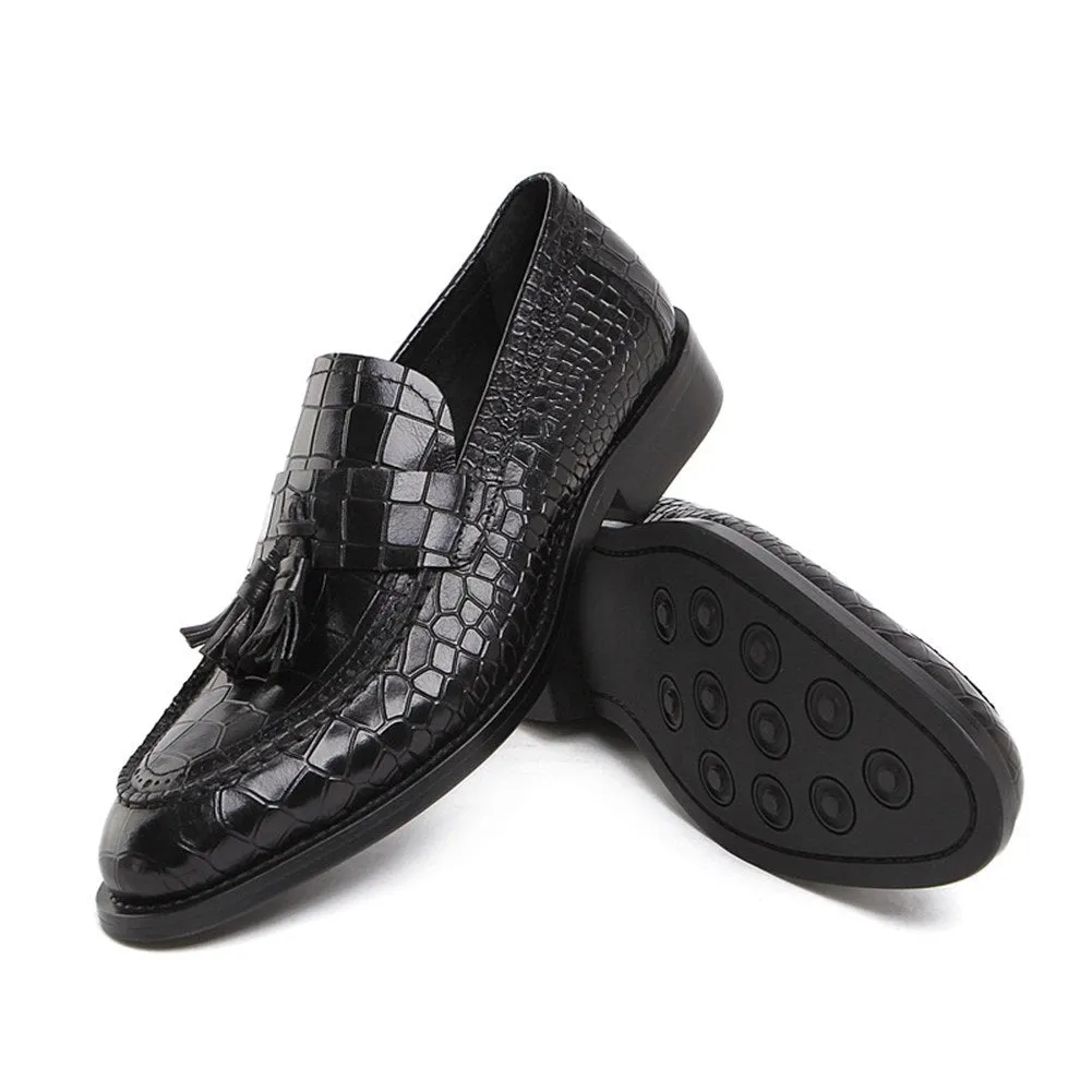 Men Slip On Tassel Decoration Formal Shoes