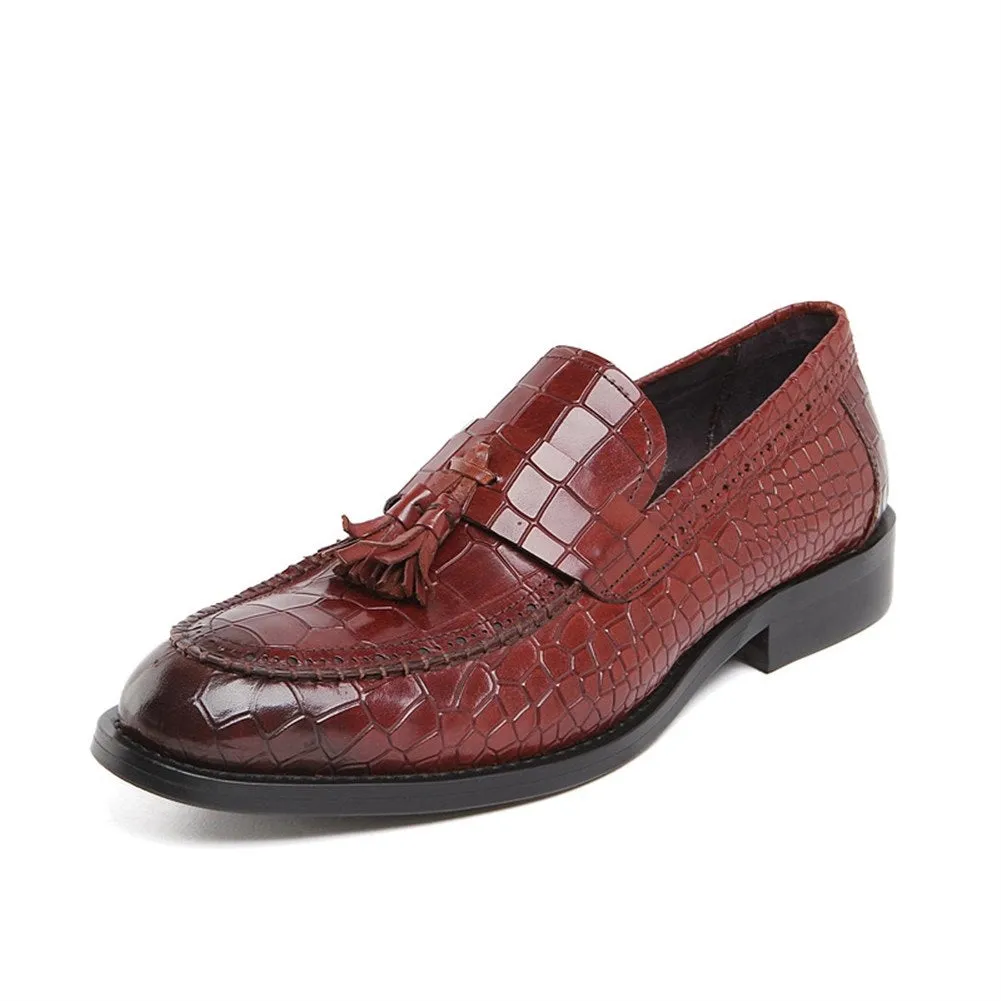 Men Slip On Tassel Decoration Formal Shoes