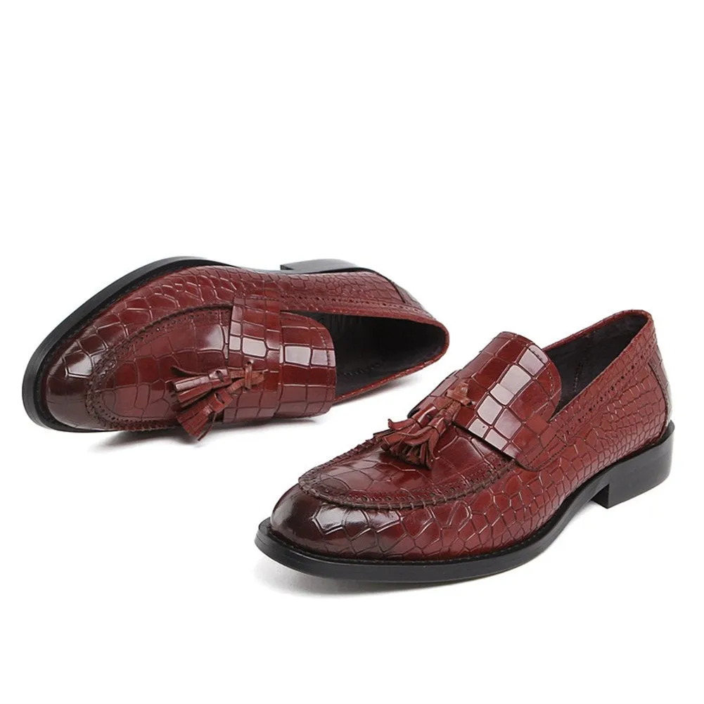 Men Slip On Tassel Decoration Formal Shoes