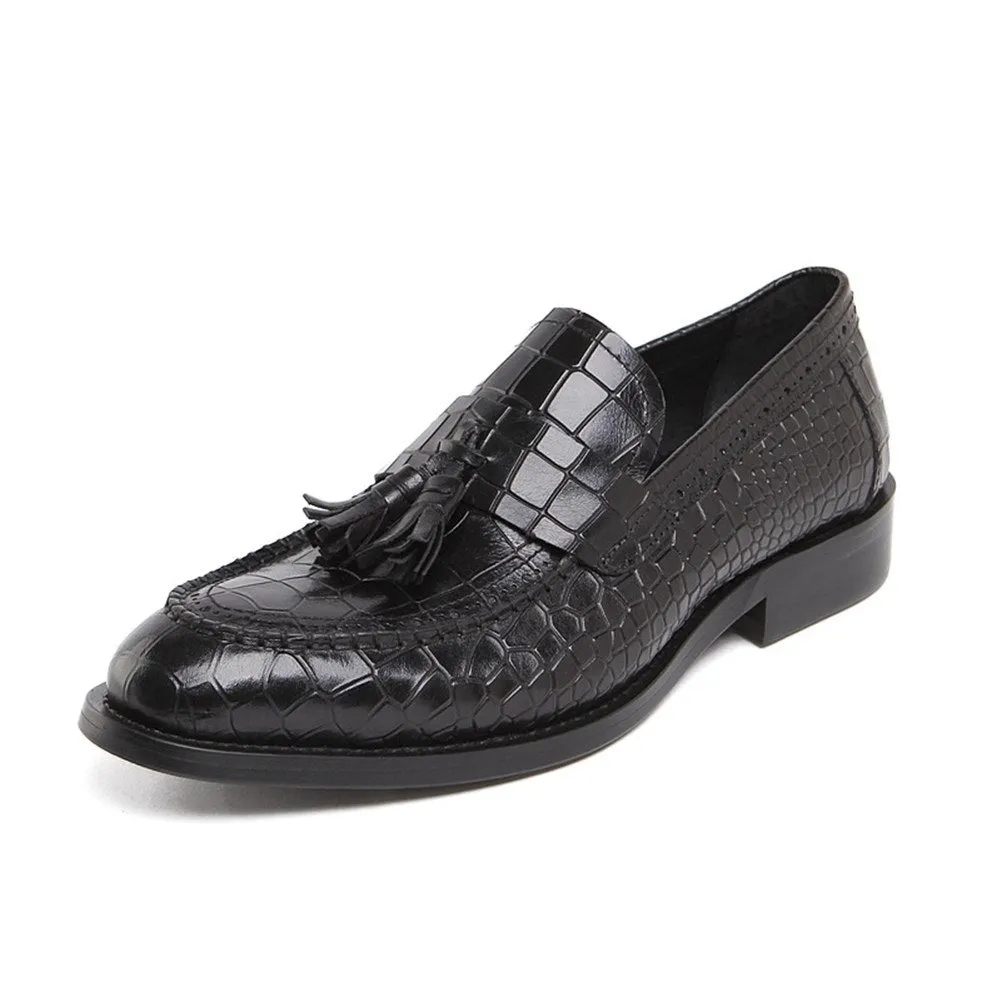 Men Slip On Tassel Decoration Formal Shoes