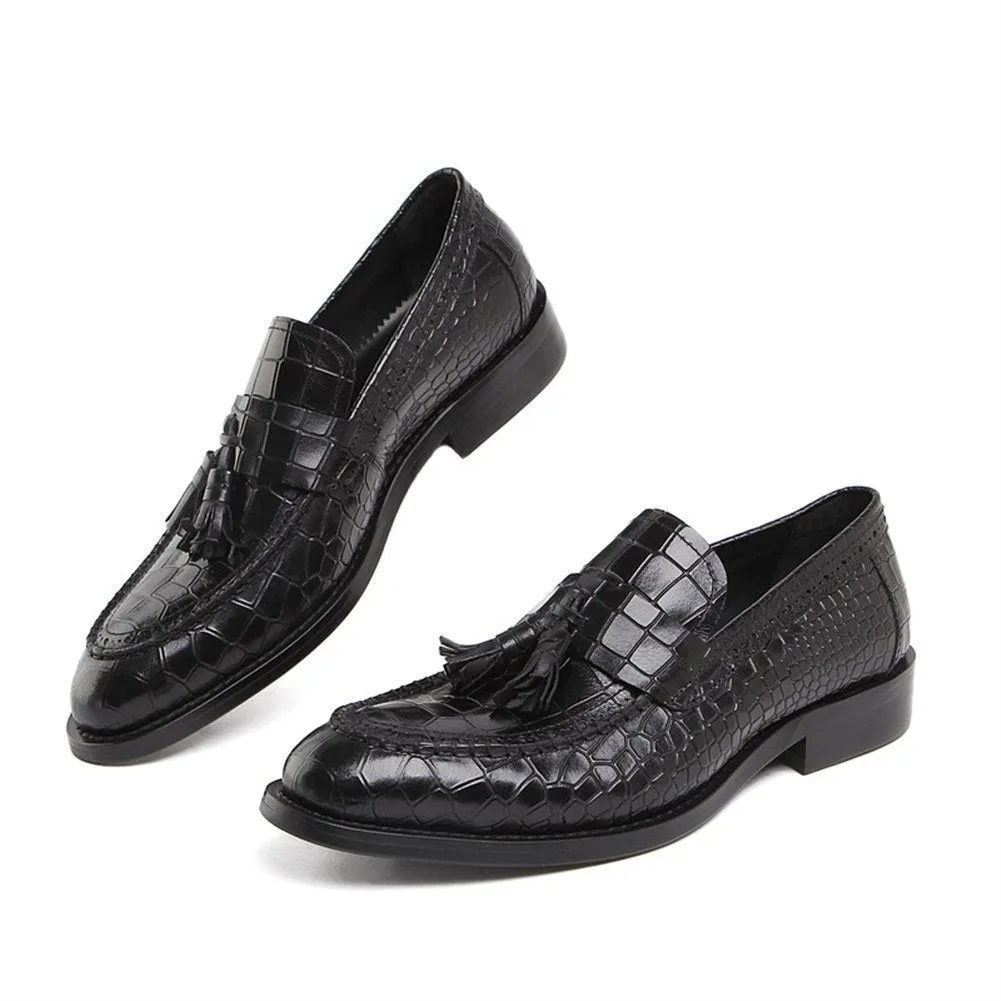 Men Slip On Tassel Decoration Formal Shoes