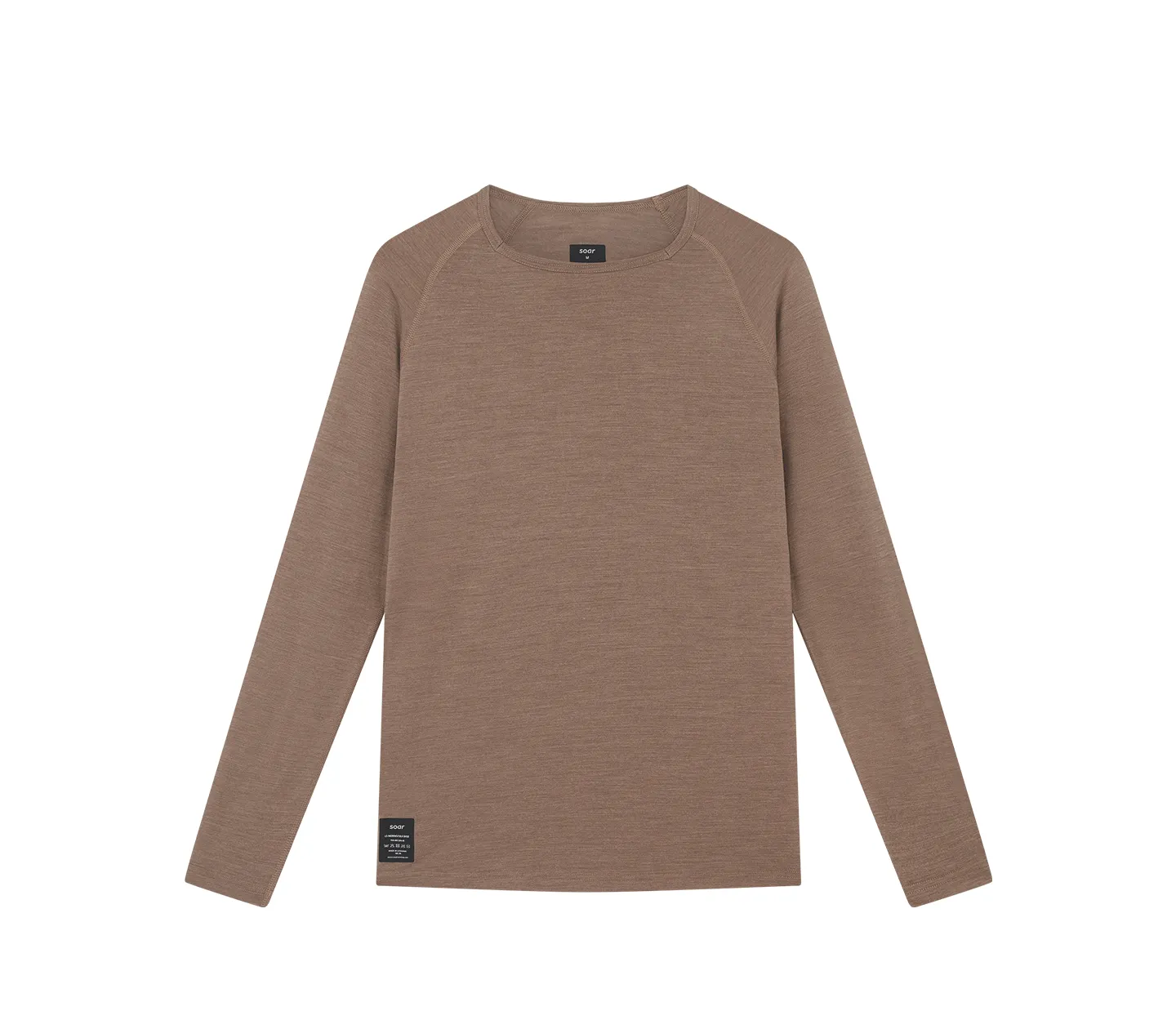 Men's L/S Merino & Silk Base Layer | Deep Taupe