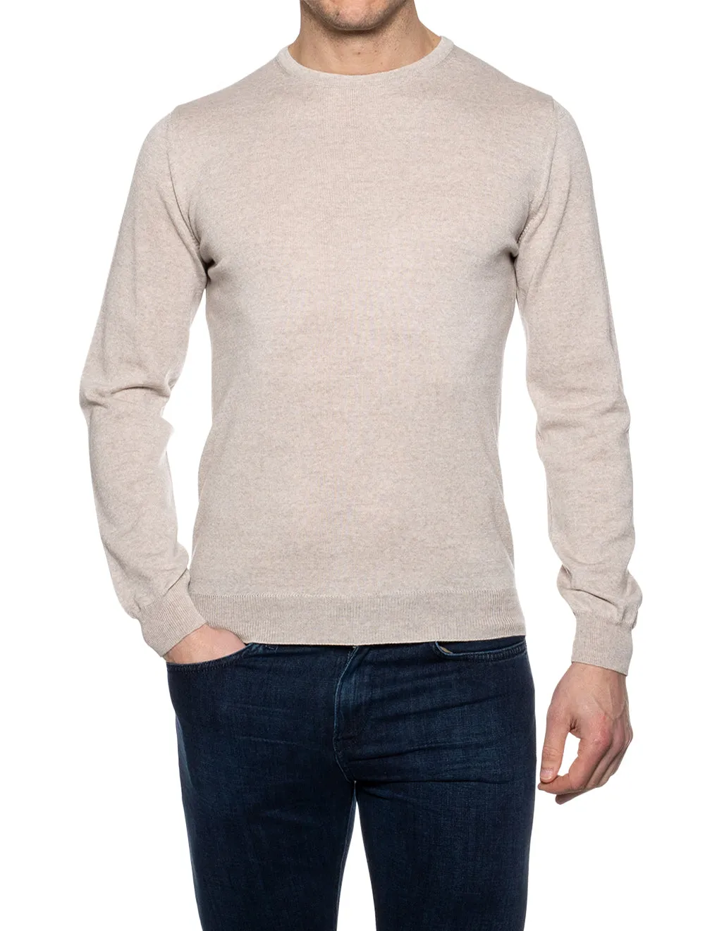 Merino Wool Crew Neck Biscuit 21