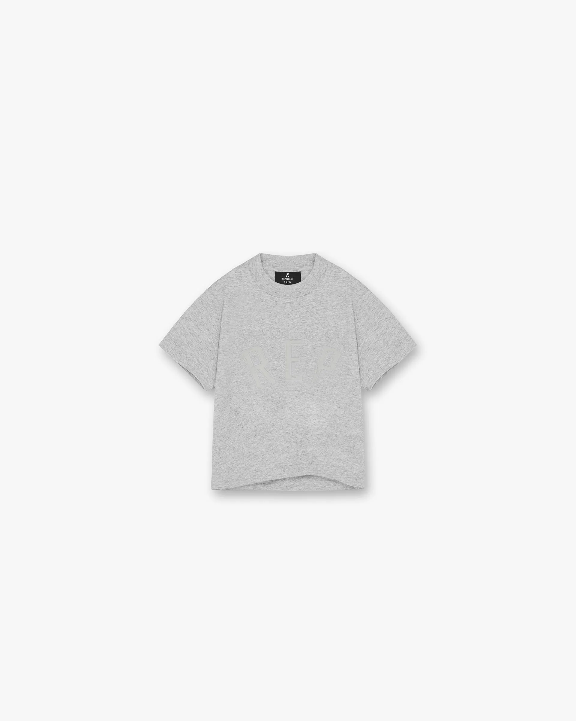 Mini Rep Applique T-Shirt - Grey Marl