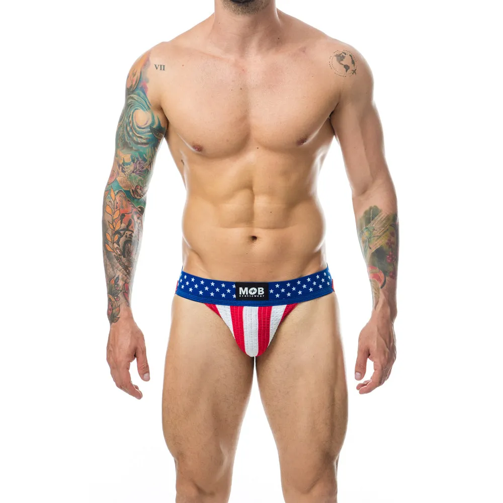 Mob USA Jock - Small (Red/Whit/Blue)