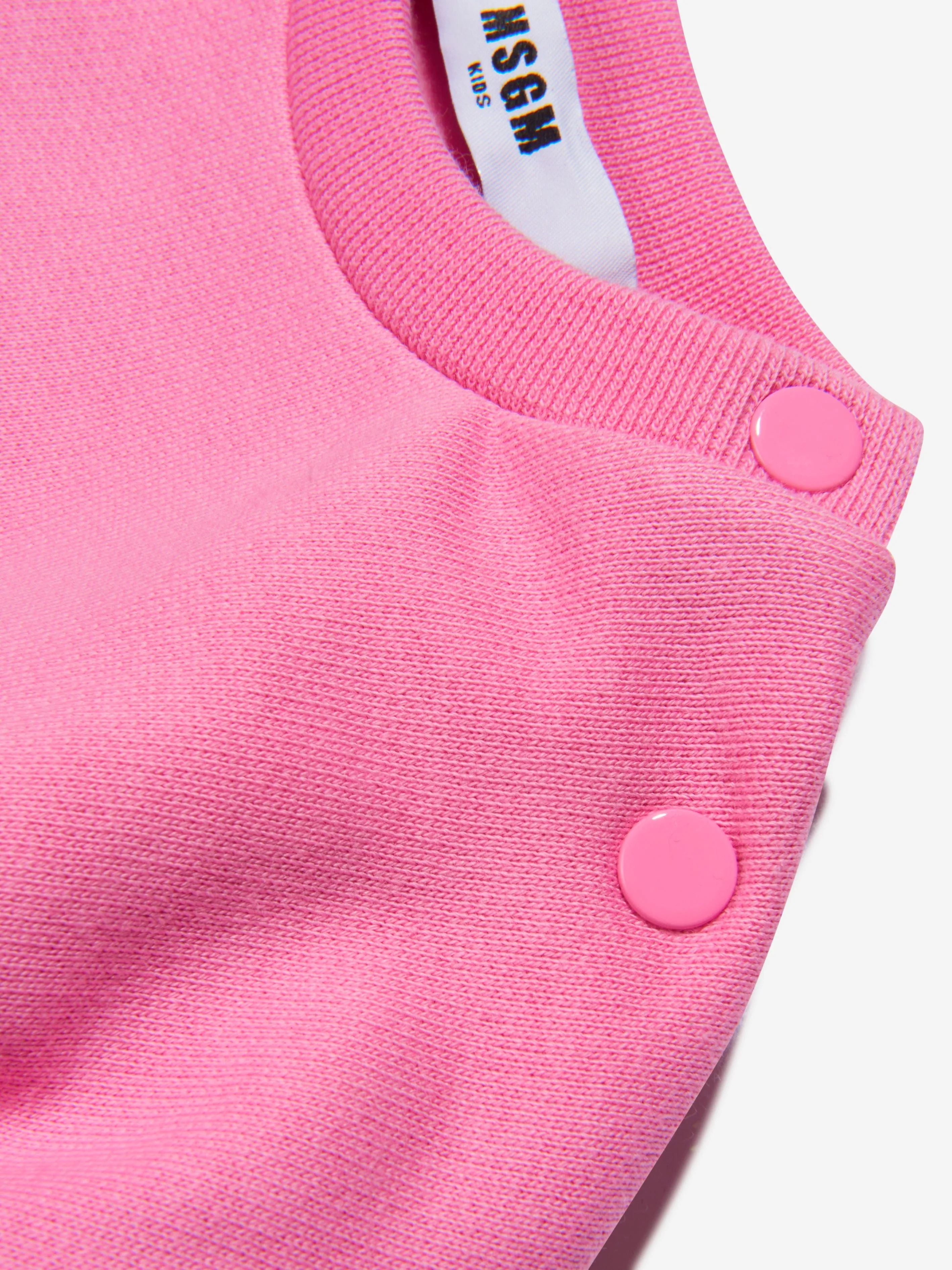 MSGM Baby Girls Heart Logo Sweater Dress