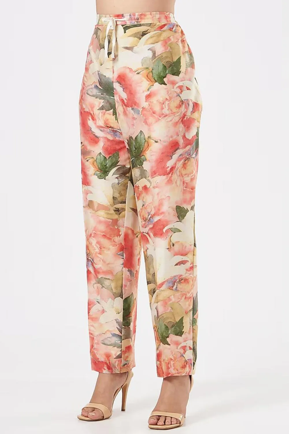 Multi Coloured Floral Printed Pant Set