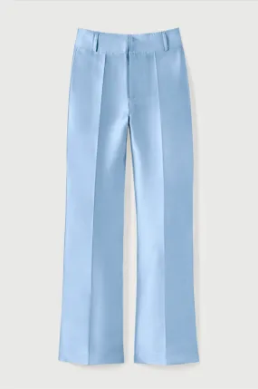 NIAGARA BLUE Satin Flared Pants