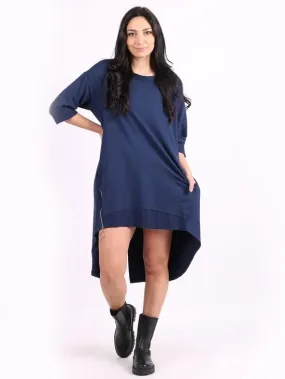 NINA Long Black Sweater LIGHT NAVY