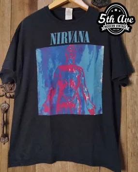 Nirvana 'Sliver' Vintage-Inspired Tee: A Distressed Tribute to Grunge Royalty